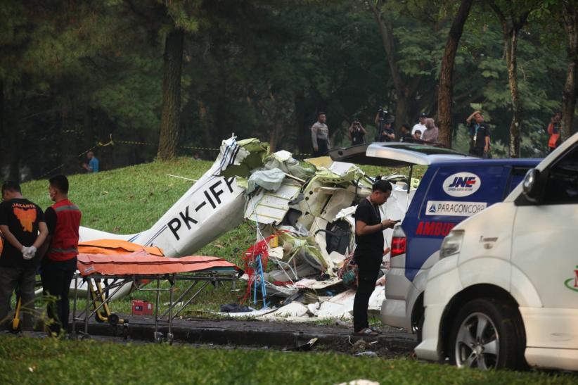 Pesawat Latih Jatuh