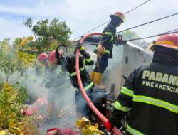 Darurat Damkar, Rumah Nyaris Terbakar di Padang, Sumbar