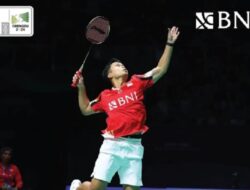 Anthony Ginting Cemerlang, Indonesia Memimpin 1-0 di Semifinal Thomas Cup