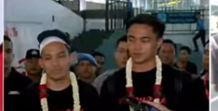Witan Sulaeman kala tiba di Tanah Air usai membela Timnas Indonesia U-23.