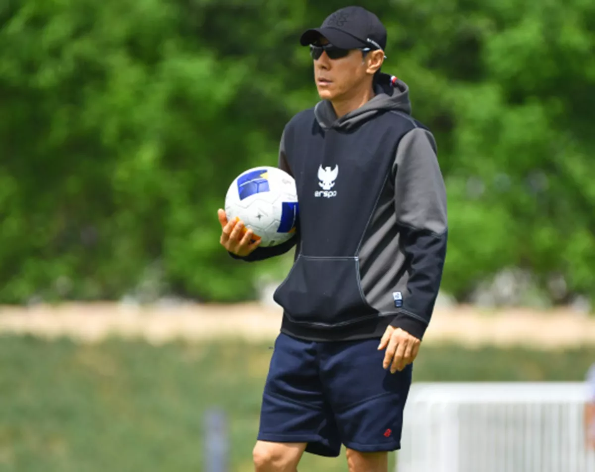 Shin Tae-yong kala melatih Timnas Indonesia.