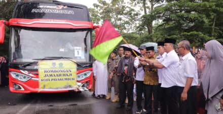 204 JCH Kota Payakumbuh Bertolak Ke Embarkasi Padang