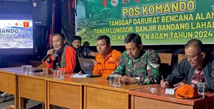 Satgas Penanggulangan Bencana Banjir Bandang dan Longsor Adakan Rapat Evaluasi Harian