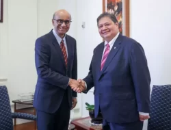 Airlangga Hartarto Bahas Revolusi Hijau dengan Pimpinan Singapura