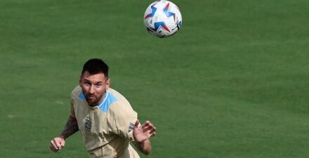 Lionel Messi bersiap menjelang Copa America 2024.