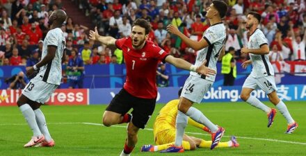 Debut Impresif, Georgia Tumbangkan Portugal 2-0