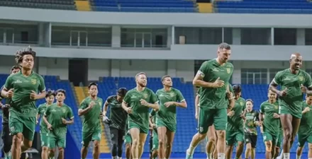 Para pemain Persebaya Surabaya kala berlaga.