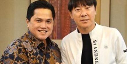 Erick Thohir dan Shin Tae-yong