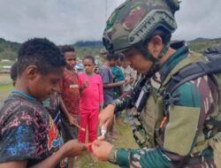 Satgas Buaya Putih Edukasi Anak Papua Cara Merawat Kebersihan Gigi