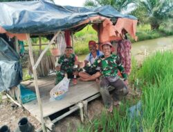 Babinsa 401-01/SL Lakukan Pengecekan Pompanisasi Wujudkan Ketahanan Pangan