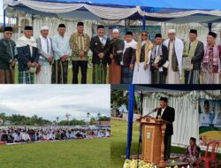 Pemkab Kerinci Gelar Idul Adha 1445 H Bersama Masyarakat di Lapangan Merpati Hiang