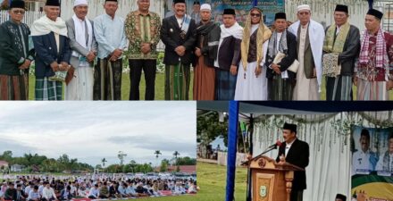 Pemkab Kerinci Gelar Idul Adha 1445 H Bersama Masyarakat di Lapangan Merpati Hiang