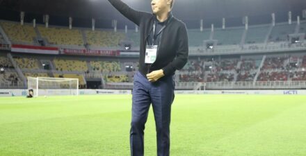 Pelatih Timnas Indonesia, Shin Tae-yong.