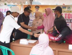 Bantuan Baznas Solsel Disalurkan Pada Gelaran CFD di Sangir Batang Hari