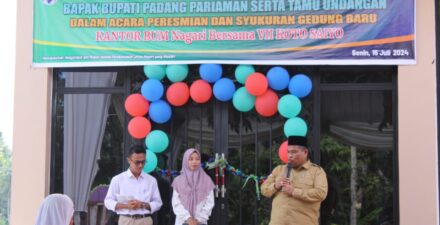 Bupati Suhatri Bur Apresiasi dan Puji Kehadiran BUMNag Bersama VII Koto Saiyo Mampu Majukan UMKM