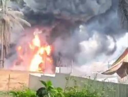 Api Bekobar, Diduga Sumur Minyak Illegal Lagi Terbakar di Muba