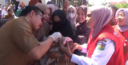 Wako Ahmadi Hadiri Launching Pekan Imunisasi Nasional