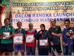 Perang Antar Bintang Mewarnai Turmin Tenis Meja PTM Cindua MatoDibuka Kasat Intelkam Polres Tanah Datar