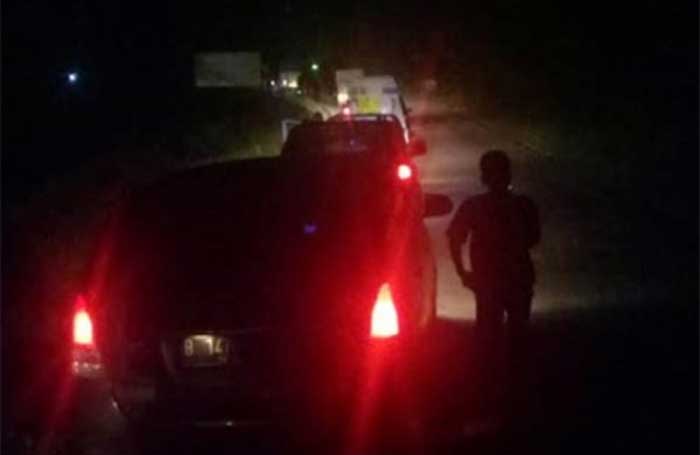 Kondisi macet di Jalan Sitinjau Lauik.