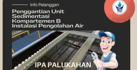 Perumda Air Minum Kota Padang Lakukan Penggantian Unit Sedimentasi di IPA Palukahan