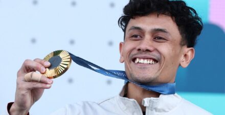 Veddriq Leonardo Raih Emas Olimpiade Paris 2024.