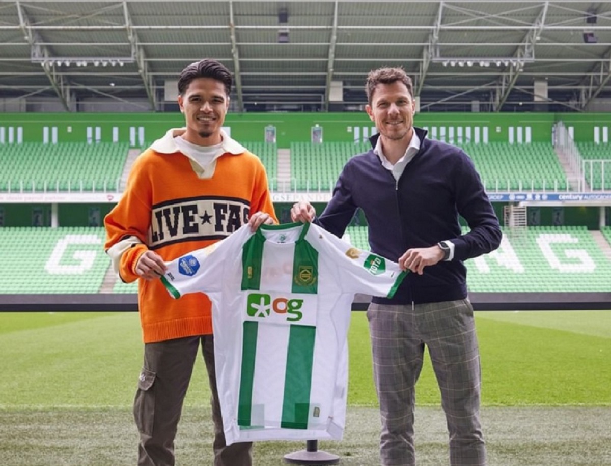 Momen Ragnar Oratmangoen baru gabung FC Groningen.
