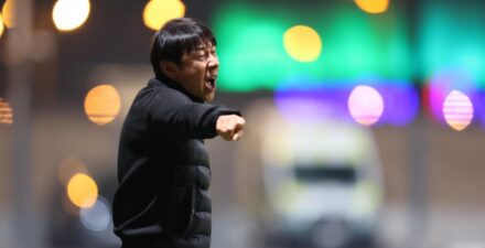 Pelatih Timnas Indonesia, Shin Tae-yong.