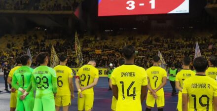 Para pemain Timnas Malaysia kala berlaga.