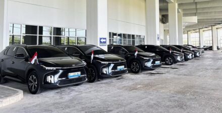 Upacara HUT Ke-79 RI di IKN, Toyota kerahkan 40 mobil listrik.