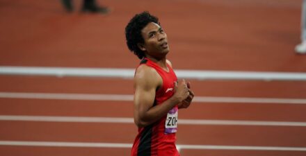 Sprinter asal Indonesia, Lalu Muhammad Zohri.