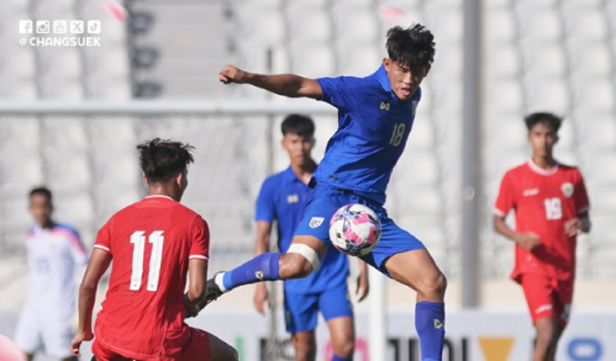 Timnas Thailand U-20 menang 2-0 atas Timnas Indonesia U-20.