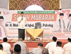 Momentum HUT RI ke-79, Gubernur Mahyeldi Minta Seluruh ASN Kibarkan Merah Putih Sebulan Penuh