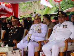 Pangkoarmada III Hadiri Upacara Peringatan HUat Ke 79 RI di Pulau Doom