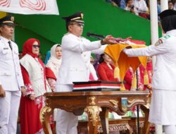Pengibaran Bendera Merah Putih di Solsel Berlangsung Khidmat