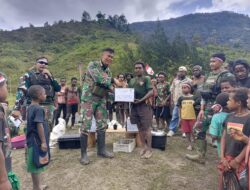 Satgas Habema Gelar Lomba HUT RI, Warga Wuloni Sambut Gembira