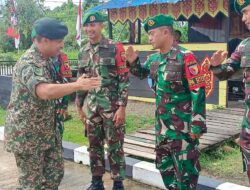 Dansatgas Yonzipur 5/ABW Sambut Kunjungan Kehormatan MLO Major Arief (TDM)