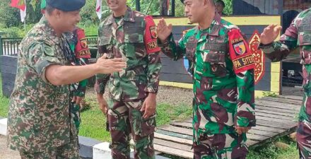 Dansatgas Yonzipur 5/ABW Sambut Kunjungan Kehormatan MLO Major Arief (TDM)