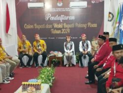 Taty – Joni Mendaftar di KPU Pulang Pisau pada Hari Terakhir