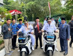 Mantap ..! Padang Pariaman Terima Bantuan Operasional 2 Unit Motor Listrik dari PLN ICON Plus