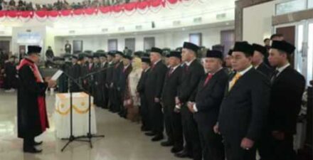 Suasana pelantikan anggota DPRD Sijunjung periode 2024 -2029. (ist)