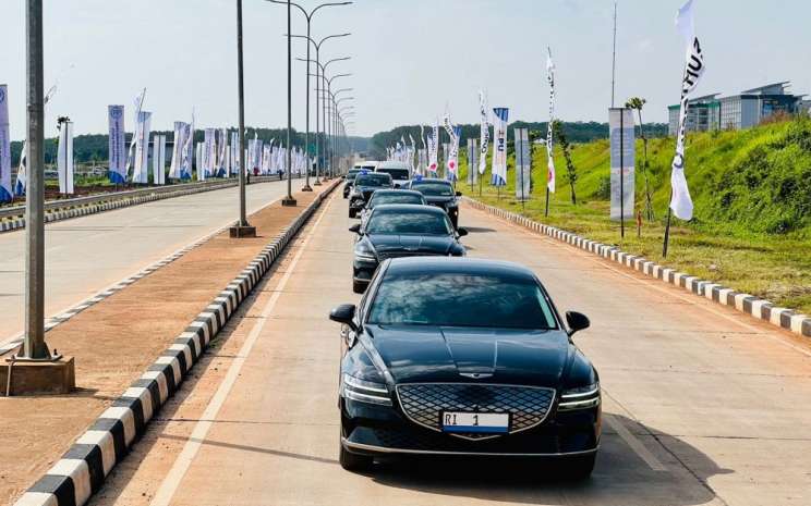 Genesis G80 saat dipakai pada KTT G20 (BPMI)