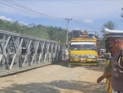 BPJN Riau Selesaikan Pemasangan Jembatan Bailey di Kampar