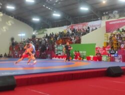 Gilang Ilhaja Raih Emas Pertama untuk Gulat Sumbar di PON XXI