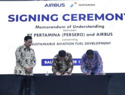 Pertamina Jalin Kerja Sama dengan Airbus untuk Kembangkan Bahan Bakar Penerbangan Berkelanjutan di Indonesia