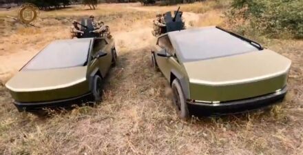 Tesla Cybertruck dikirimkan ke garis depan perang Rusia-Ukraina.