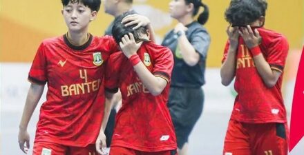 Tim Futsal Banten vs Kalimantan Timur.