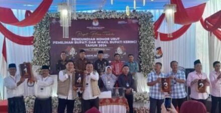 Penetapan Nomor Urut Paslon Bupati dan Wakil Bupati Kerinci