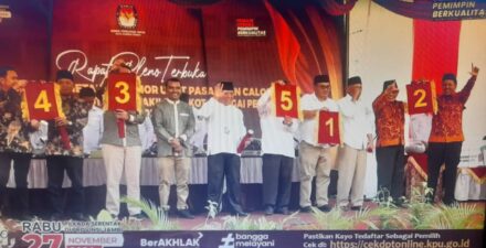 Penetapan Nomor Urut Paslon Walikota dan Wakil Walikota Sungai Penuh