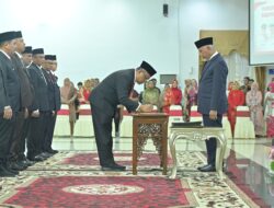 Dikukuhkan Gubernur Mahyeldi, Sembilan Pjs Bupati/Wako Diminta Pompa Semangat ASN dalam Melayani Masyarakat