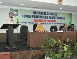 Ikuti Kegiatan Orientasi, Anggota DPRD Pasaman Diingatkan Plt Gubernur Audy Soal Pentingnya Integritas